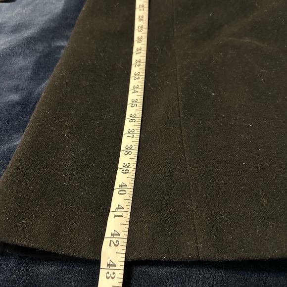 Gorgeous Calvin Klein Shawl Collar Coatdress-style black wool coat -- size 18 - Picture 7 of 7